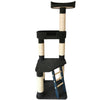 MyA Mueble Arbol Rascador para Gatos 3 Niveles con Escaleras Torre Grande Cat Scratcher