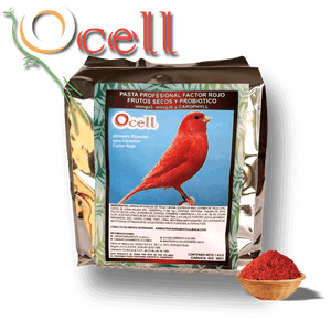 Ocell Alimento Aves Canarias Pasta Profesional Factor Rojo 1kg