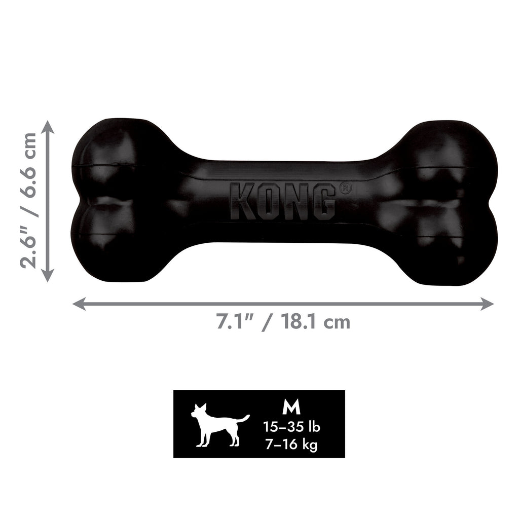 KONG Extreme Goodie Bone: El Juguetes de Masticación de Alta Resistencia para Perros con Dientes Fuertes