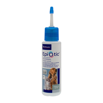 Virbac Epiotic 100 ml Limpiador Antiseptico Auricular Perros Gatos Queratolitico