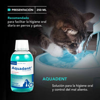 Virbac Aquadent 250 ml Solucion Higiene Oral Perros Gatos Mal Aliento