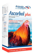 Ascorbol Plus 100 Tabletas Aranda Aves Gallos Alto Registro