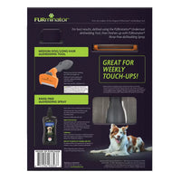 Furminator Kit de Cepillo Mediano para Perro de Pelo Largo Y Spray Hidratante 215ml