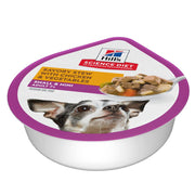 Hill's SD Adult 7+ Small & Mini Alimento Húmedo en cluster para Perro Senior de Raza Pequeña sabor Pollo y Vegetales 99g Caja con 12 charolas