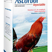 Ascorbol Inyectable 10ml Aranda Estimulante Metabolico Aves