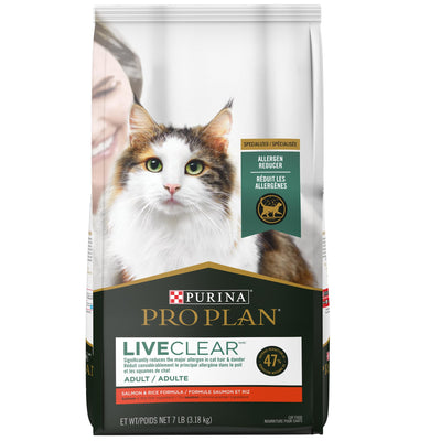 Purina Pro Plan Gato LiveClear Adulto Salmón y Arroz Bulto de 3.18 kg
