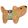 Peluche para Perro goDog Gingerbread con Chew Guard Juguete de Navidad Resistente para Masticar Ideal para Perros