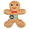 Peluche para Perro Galleta de Jengibre goDog Gingerbread con Chew Guard Juguete de Navidad Resistente para Masticar Ideal para Perros