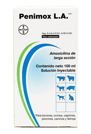 Penimox L.A. Antibiótico Amoxicilina Larga Accion 100 Ml