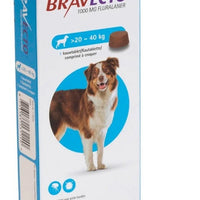Bravecto Tab Masticable Antiparasitaria Canina 20-40 Kg