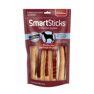 Smartbones Premios Perros Palitos Pollo Veg Sin Carnaza 5pz