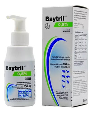 Baytril Elanco 0.5% 100 Ml Oral Antibacteriano