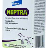 Neptra Elanco Solucion Otica Florfenicol 2 Pipetas 1 Ml