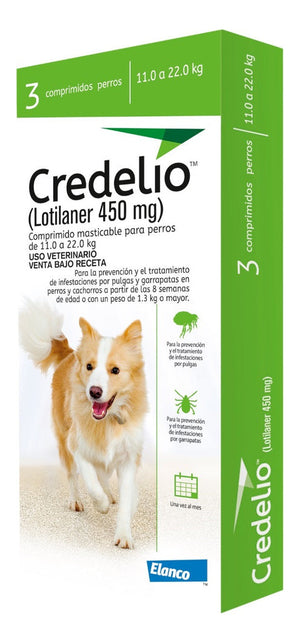 Credelio Tabletas 11kg- 22kg (lotilaner)