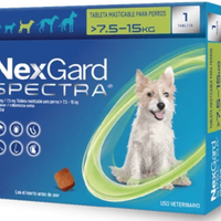 NexGard Spectra – Tableta masticable anti‑parásitos para perros (varias presentaciones por peso)