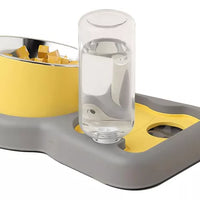 Comedero Para Perros Y Gatos 3 En 1 Diseño Reloj 500 Ml