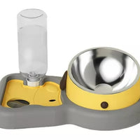 Comedero Para Perros Y Gatos 3 En 1 Diseño Reloj 500 Ml