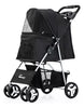 Carriola Grande Plegable 4 Ruedas Para Perros Y Gatos