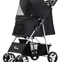 Carriola Grande Plegable 4 Ruedas Para Perros Y Gatos