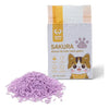 Arena Para Gato Tofu Sakura Pet 2.5kg Aglomerante Ecológica con Aromas Frutales