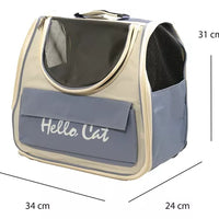 Mochila Transportadora De Viaje Para Gatos 37 * 25 *34 Cm