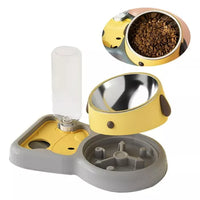 Comedero Para Perros Y Gatos 3 En 1 Diseño Reloj 500 Ml