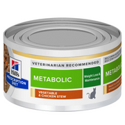 Hill's Prescription Diet Metabolic Lata Alimento Húmedo para Gatos Adultos Cuidado del Metabolismo 82gr