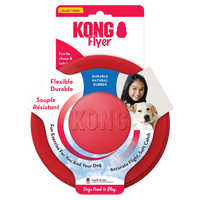 Flyer KONG Clásicos para Mascotas: Juegos de Buscar y Recoger el Disco para Perros Inteligentes