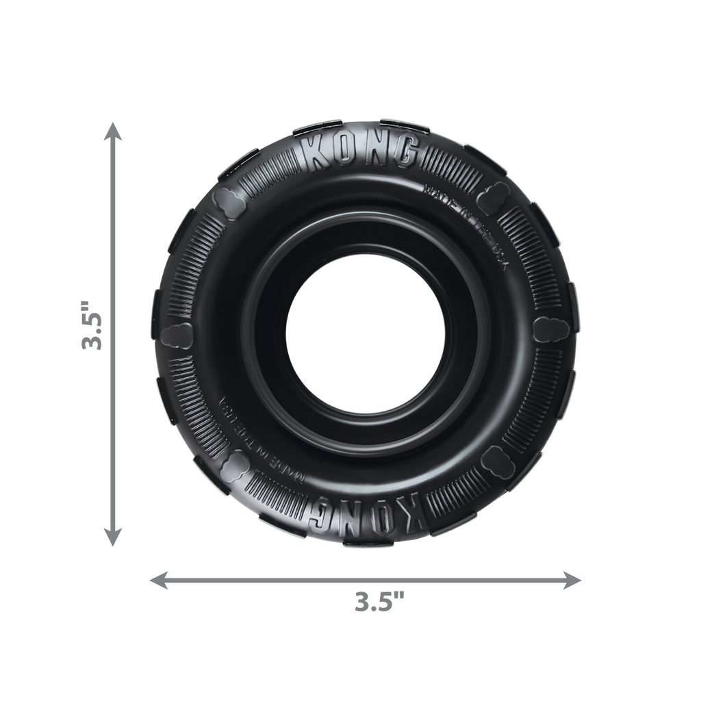 KONG Tire: El Juguete de Masticación Extremo para Cachorros y Adultos, Fomenta la Salud Oral y Reduce el Estrés