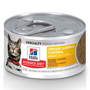 Hill's Science Diet Lata Urinary Hairball Control Alimento Húmedo para el Control Urinario y de Bolas de Pelo para Gato Adulto 82g