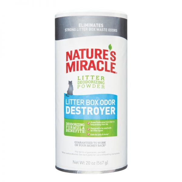 Nature´s Miracle Talco Destructor de Olores para Caja de Arena de Gato 567gr