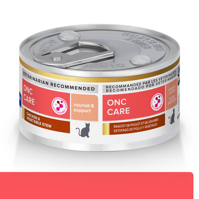 Hill's Prescription Diet ONC Felino Lata con 82 gr de Alimento Húmedo para Gatos con Cáncer Nutrición Clínica para una Vida Plena y Saludable