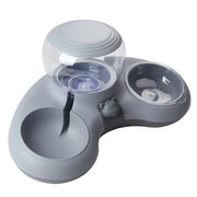 Plato Triafan de Alimentación y Dispensador de Agua para Perros y Gatos, con Diseño Ergonómico y Fácil de Lavar