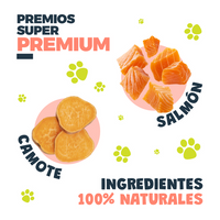 Premios Waggy’s Bites Salmón 50 Pzas Deliciosos y Nutritivos para Perros y Gatos