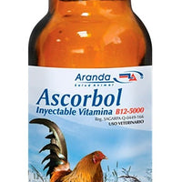Ascorbol Inyectable 10ml Aranda Estimulante Metabolico Aves