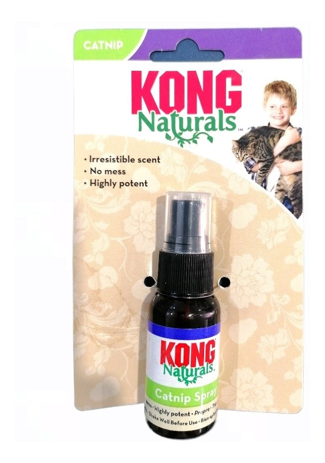 Catnip Spray Kong Hierba Gatera Líquida 30 ml Estimulación Natural para Gatos