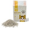 Arena Para Gato Tofu Sakura Pet 2.5kg Aglomerante Ecológica con Aromas Frutales