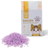 Arena Para Gato Tofu Sakura Pet 2.5kg Aglomerante Ecológica con Aromas Frutales