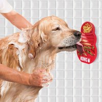 KONG Licks Juguete para perros con Pliegues y ranuras para una distracción divertida y relajante
