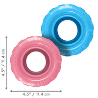 KONG Puppy Tire: Juguete de caucho para perros cachorros que estimulan la masticación y reducen el estrés