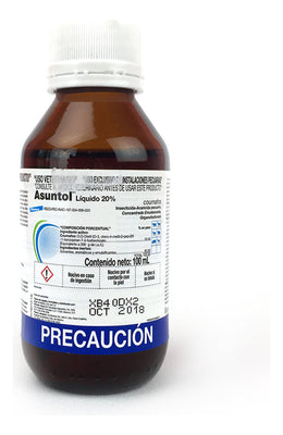 Asuntol Veterinario Liquido 20% Frasco Con 100ml