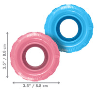 KONG Puppy Tire: Juguete de caucho para perros cachorros que estimulan la masticación y reducen el estrés