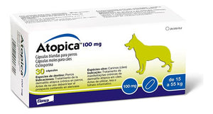 Elanco Atopica Veterinaria 100Mg 30 Tab Tratamiento Dermatitis