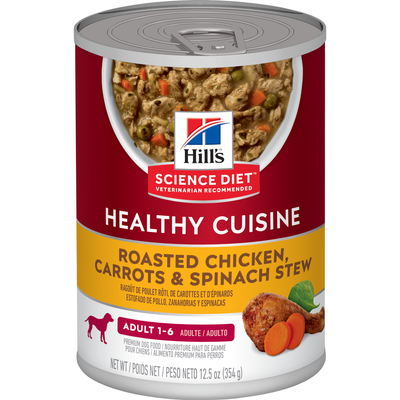 Hills Science Diet Alimento Perros Adult Healthy Cuisine Estofado Lata 354 gr Húmedo
