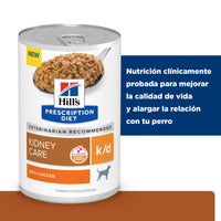 Hills Science Diet Alimento Perros k/d Lata 370 gr Enfermedad Renal kd