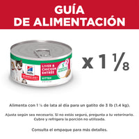 Hills Science Diet Kitten Alimento Gatos Original Lata 156 gr Alimento Humedo