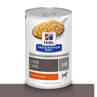 Hills Science Diet Alimento Perros l/d Lata 370 gr Enfermedad Hepatica Alimento Humedo ld