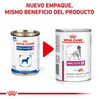 Royal Canin Alimento Perros Renal Support E Lata 385 gr Insuficiencia Renal Uratos Oxalatos