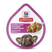 Hill's Adult Small & Mini Alimento Húmedo en Charola perro Adulto Raza Pequeña Res y Vegetales 99g con 12 piezas