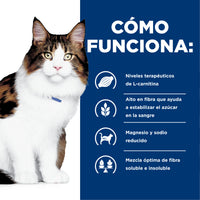 Hills Science Diet Alimento Gatos w/d 3.9 kg Prevención Obesidad Croquetas Pienso